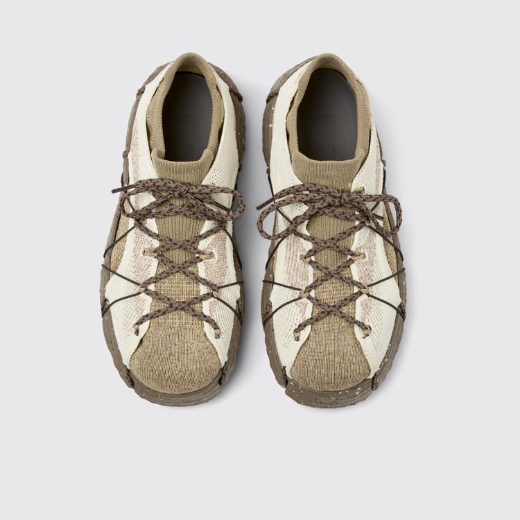 ROKU Wit, beige sneaker voor heren.