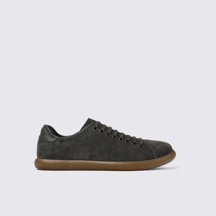 Side view of Pelotas Soller Gray Nubuck/Leather Sneaker for Men