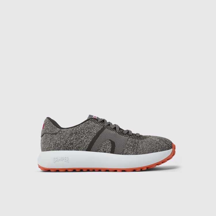 Side view of Pelotas Athens Gray Textile Sneaker for Men