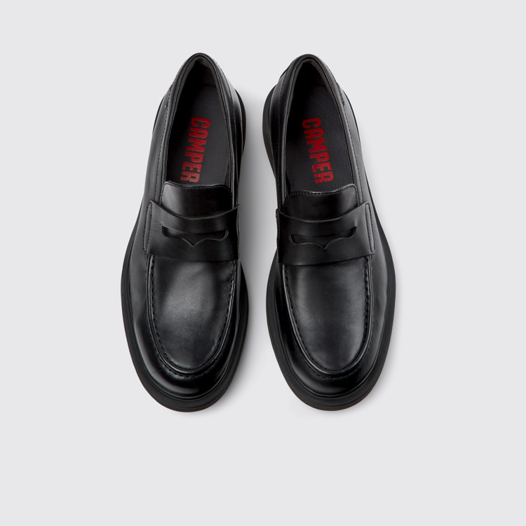 Norman Chaussures pour homme en cuir noir.