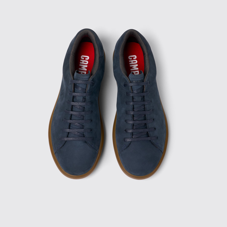 Pelotas Soller Baskets en nubuck bleu pour homme