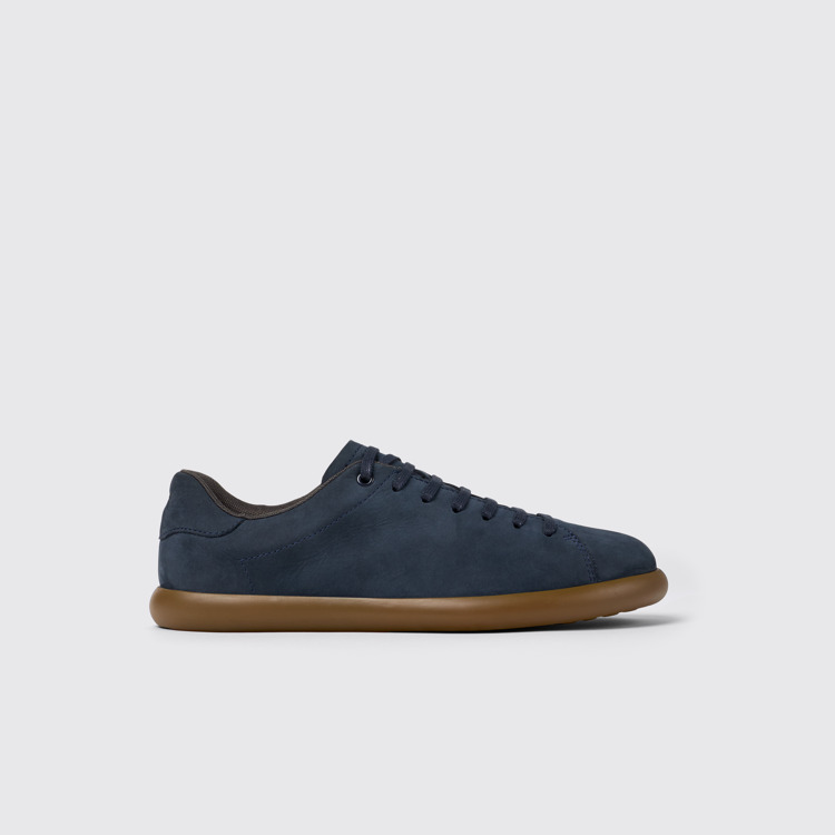 Pelotas Soller Blauer Herrensneaker aus Nubukleder