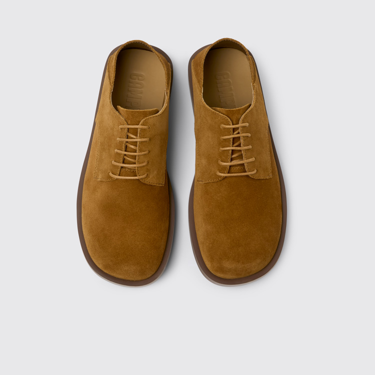 Overhead view of Don Brown Nubuck Men's Shoe.