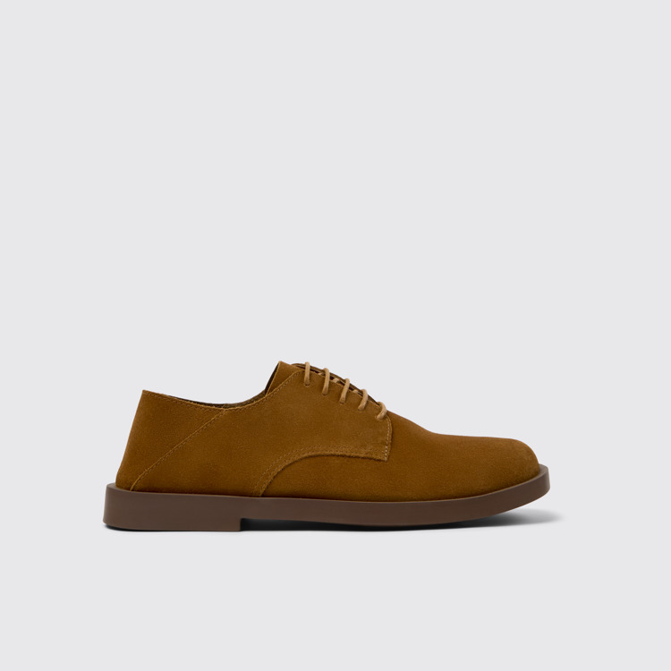 Side view of Don Brown Nubuck Men's Shoe.