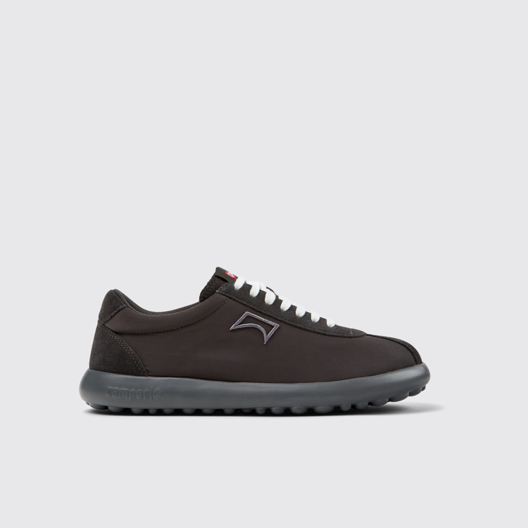 Side view of Pelotas XLite Gray Recycled PET and Nubuck Sneakers for Men.