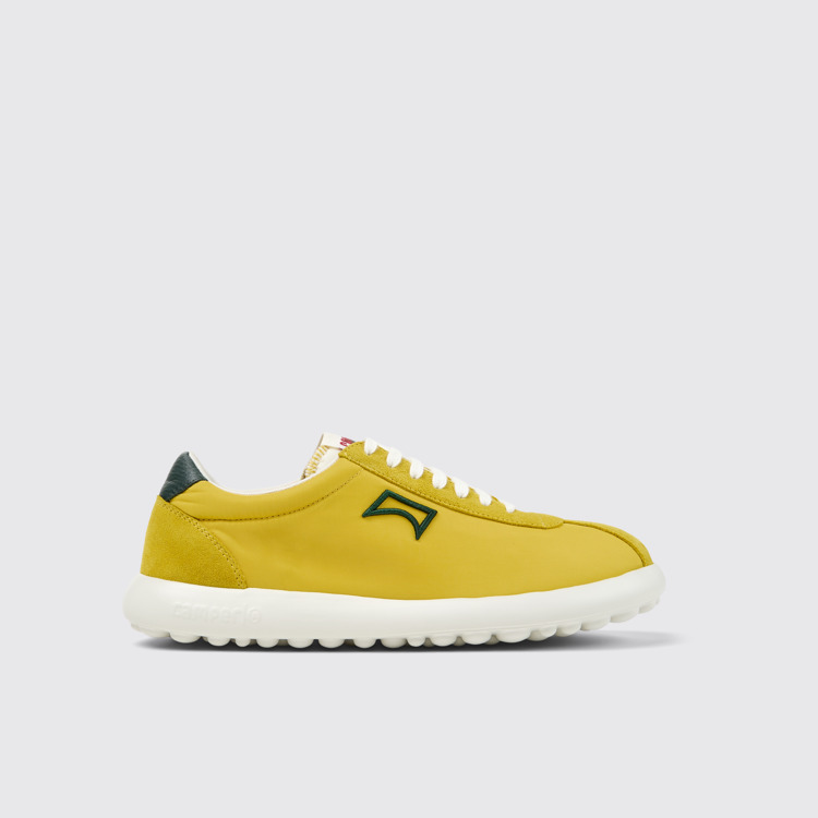 Side view of Pelotas XLF Multicolor Textile and Nubuck Sneakers for Men.