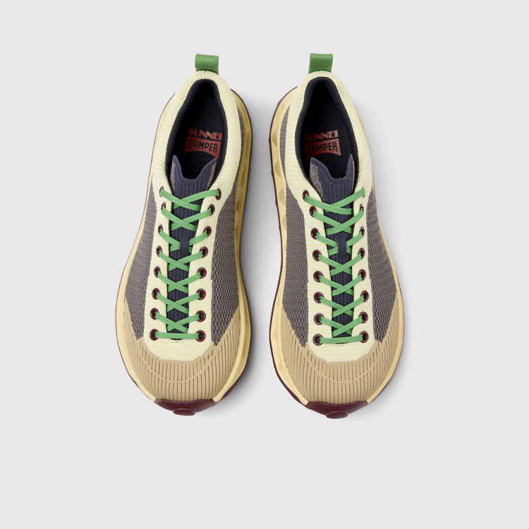 มุมมองด้านบนของ Camper x SUNNEI - PELOTISSIMA Multicolor Textile Sneakers for Men.