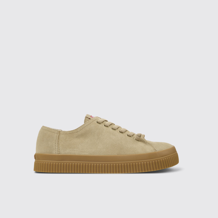 Peu Roda Sneakers de nobuk beige para hombre.