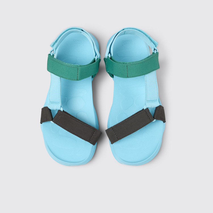 Overhead view of Karst Sandal Multicolor Recycled PET Sandals for Men.