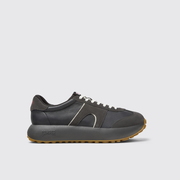 Side view of Pelotas Athens Multicolor Leather and Nubuck Sneakers for Men.