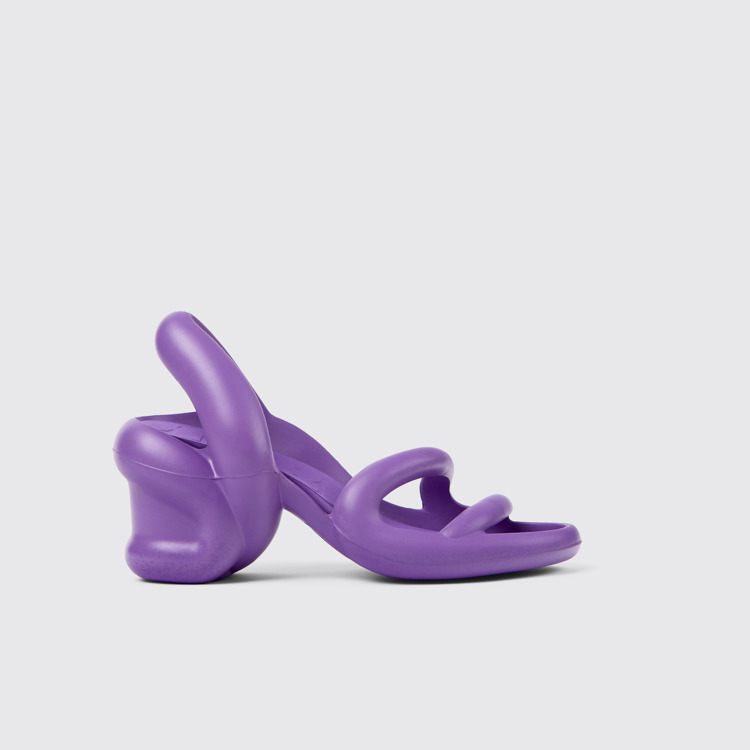 Side view of Kobarah Purple unisex Sandal