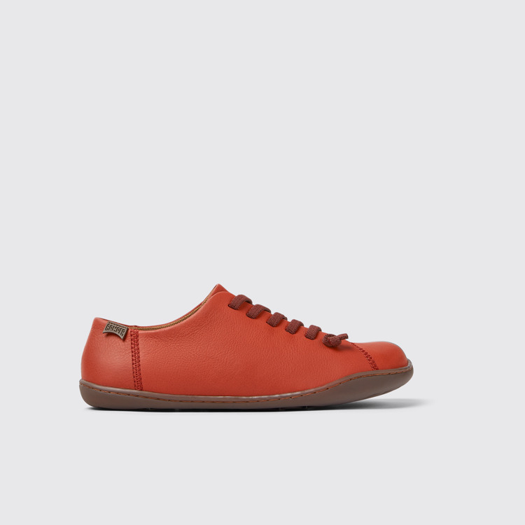 Side view of Peu Red leather shoes for women