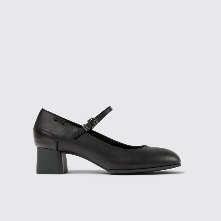 Side view of Katie Women’s black Mary Jane