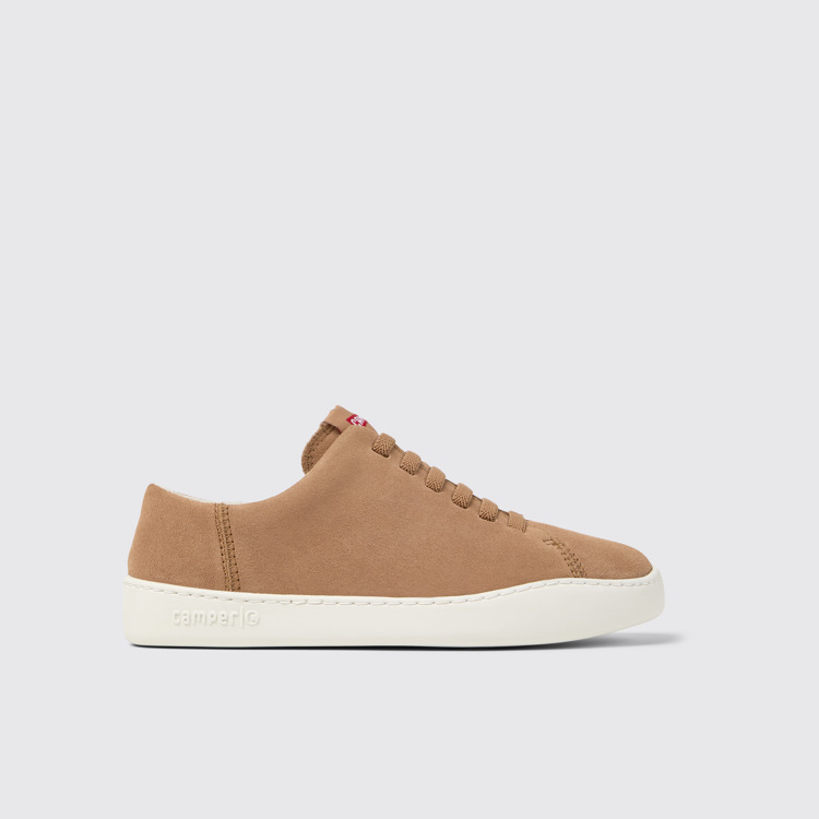 Side view of Peu Touring Nude Nubuck Women's Sneakers.