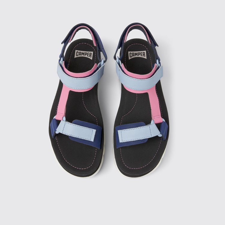 Oruga Up Sandalias de piel multicolores para mujer