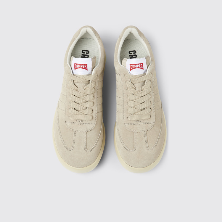 Overhead view of Pelotas XLite Beige Nubuck Sneakers for Women