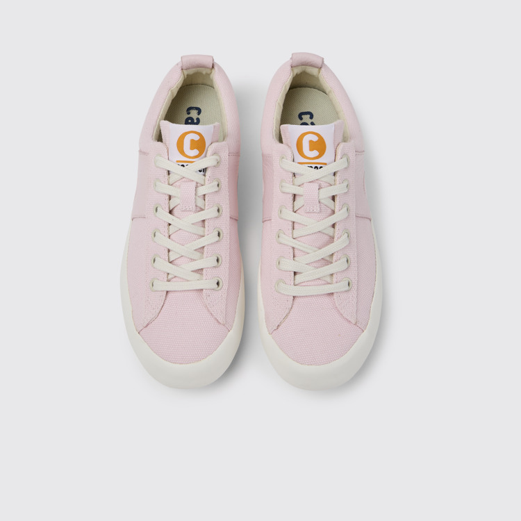 Overhead view of Imar Pink sneakers for women