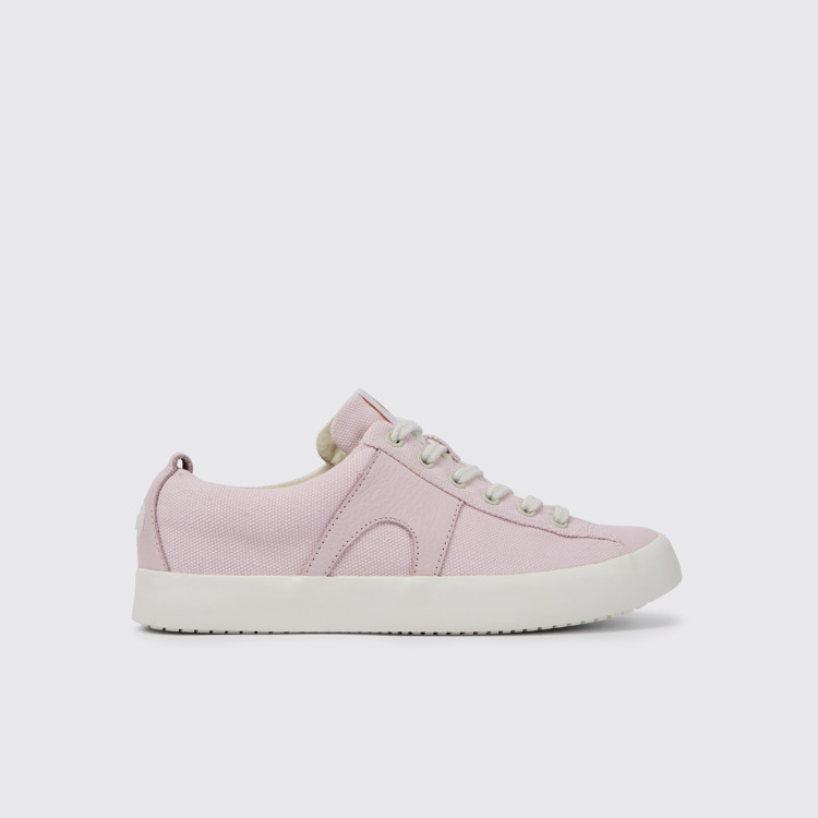 Side view of Imar Pink sneakers for women