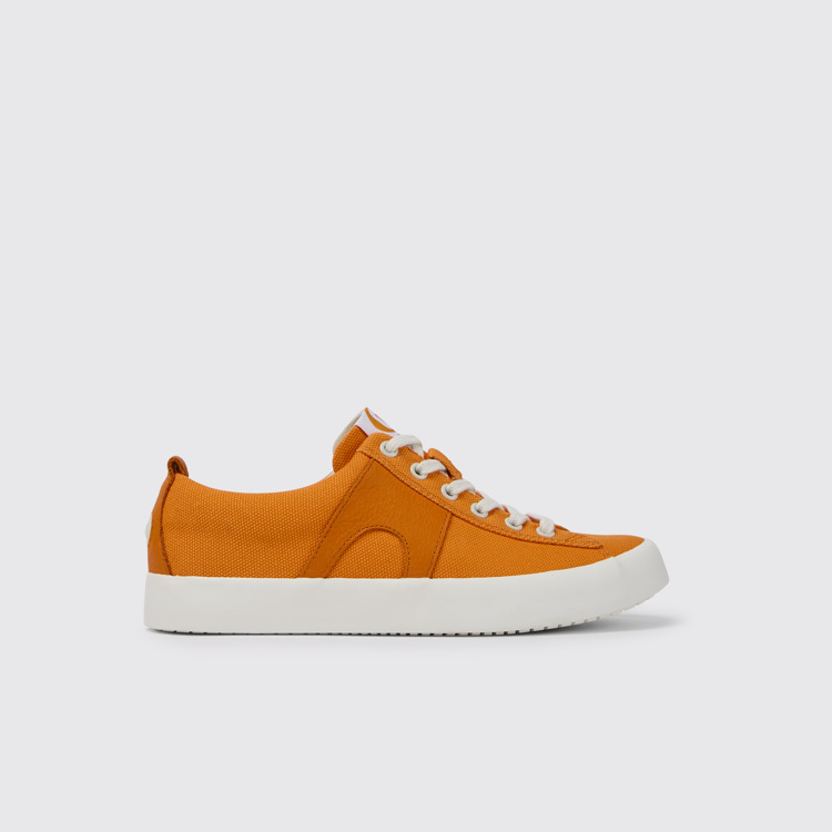 Imar Tenis de piel en color naranja para mujer