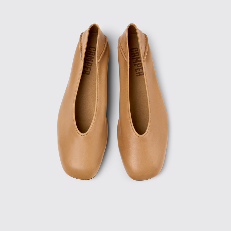 Casi Myra Ballerinas nude de piel para mujer.