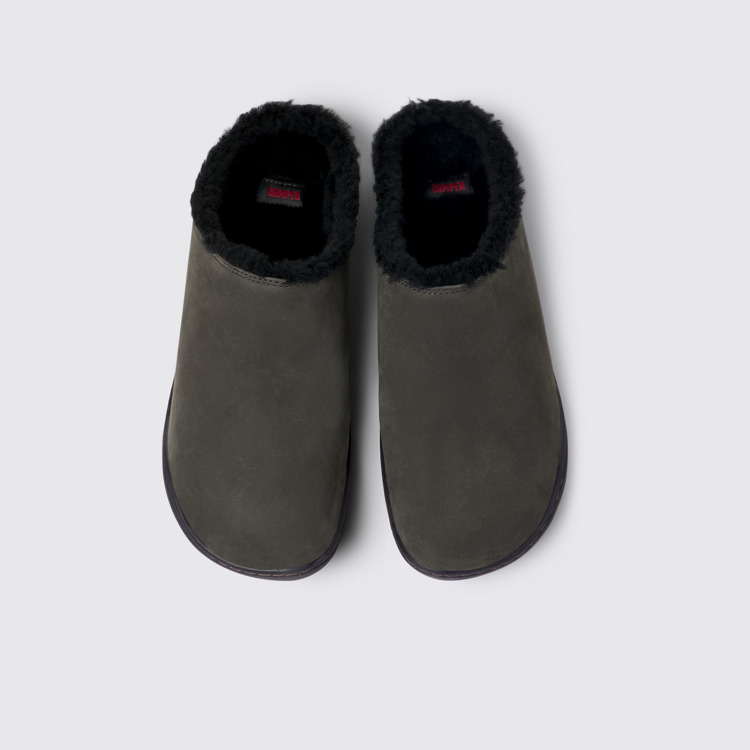 Overhead view of Peu Gray Nubuck Clogs for Women