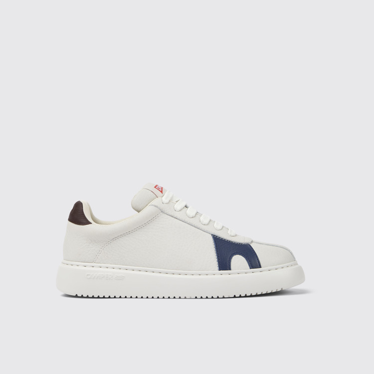 Twins Sneakers blancos de piel sin teñir para mujer