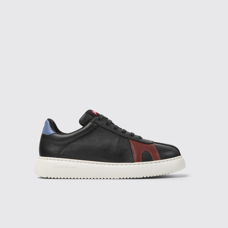 Side view of Twins Multicolor Leather Sneakers for Women.