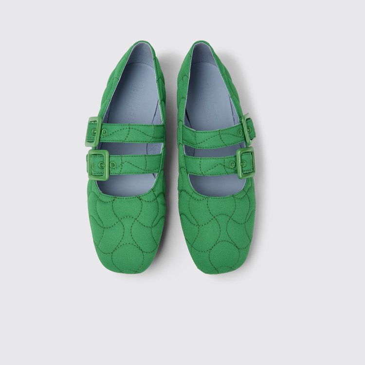 Casi Myra Zapatos de PET reciclado en color verde para mujer