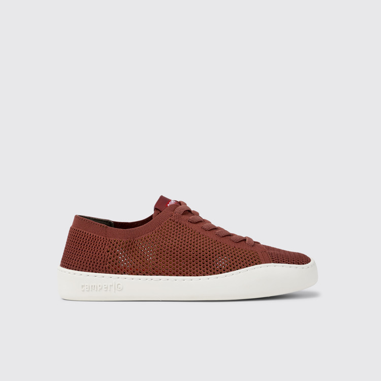 Side view of Peu Touring Red Textile Sneaker for Women