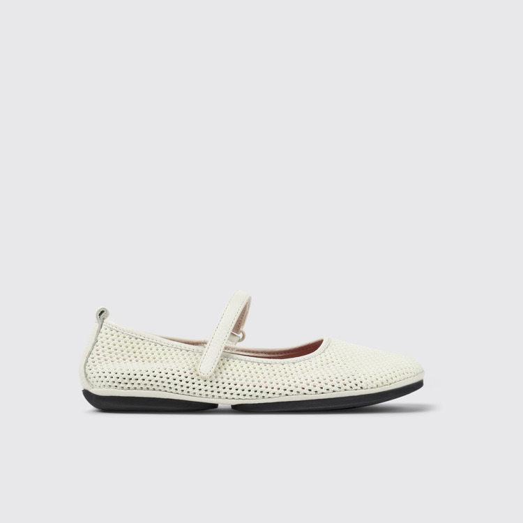 มุมมองด้านข้างของ Right Multicolor TENCEL Lyocell Leather Moccasins for Women.