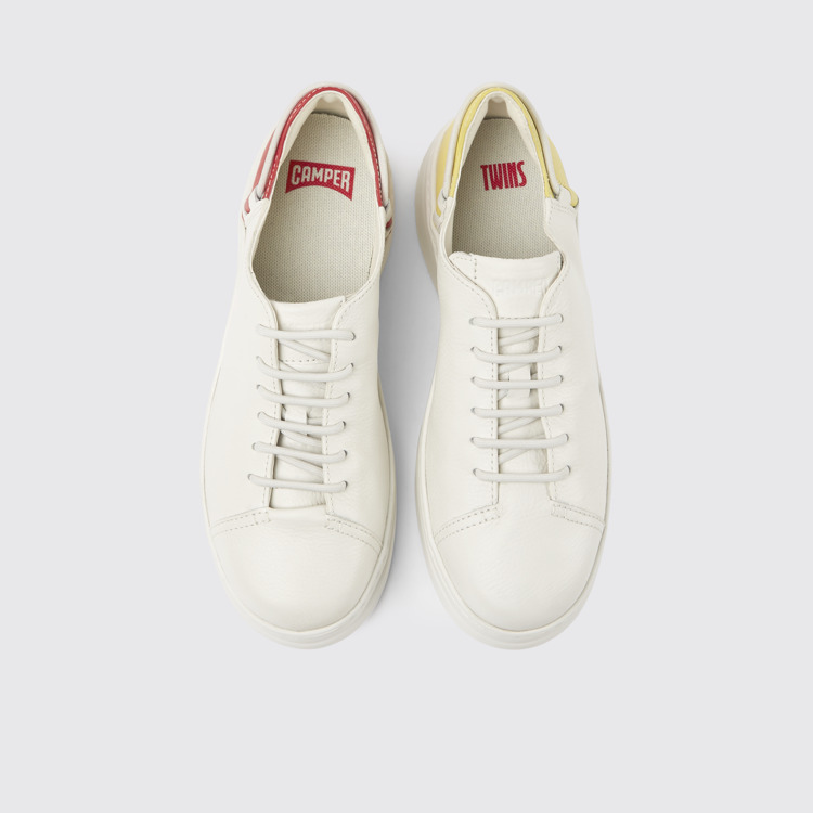 Twins Sneakers blancos de piel para mujer