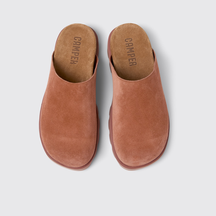 Brutus Sandal Sandálias em nobuck vermelhas para mulher.