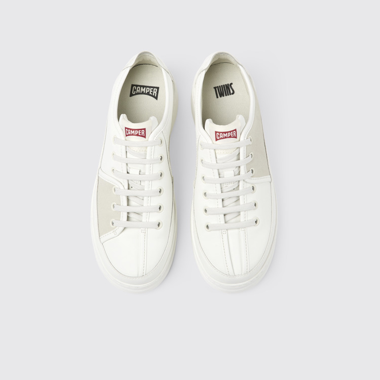 Twins Sneakers blancos de piel reciclada para mujer