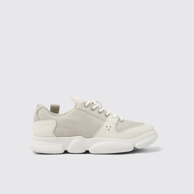 Karst Sneaker blanca de piel y PET reciclado para mujer