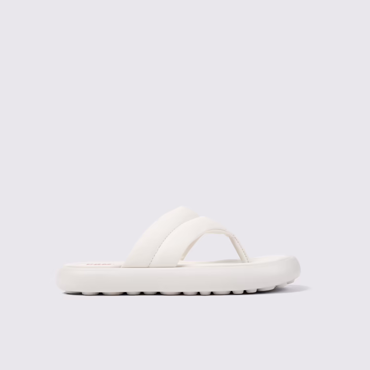 Pelotas Flota - K201607-004 - White Leather Flip-Flop for Women