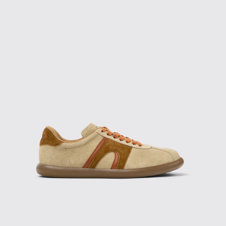 Side view of Twins Multicolor Nubuck Sneakers for Women.