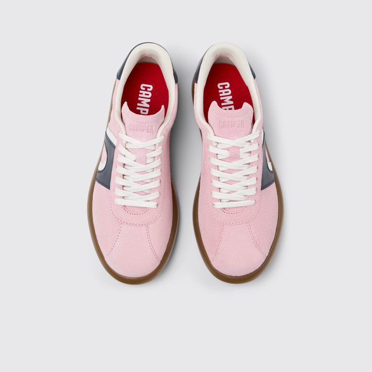 Overhead view of Pelotas Soller Multicolor Nubuck Sneakers for Women.