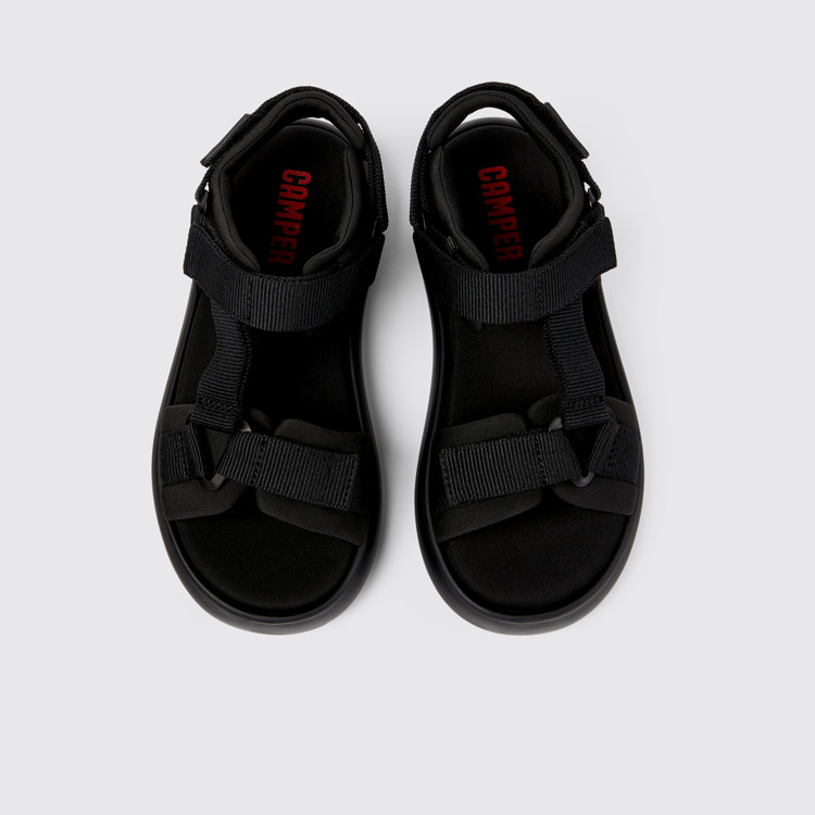 Pelotas Flota Schwarze Damensandalen aus Textil