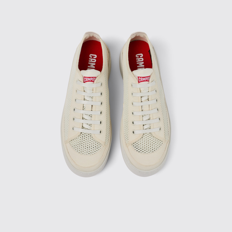 Runner Sneaker de teixit de color blanc per a dona