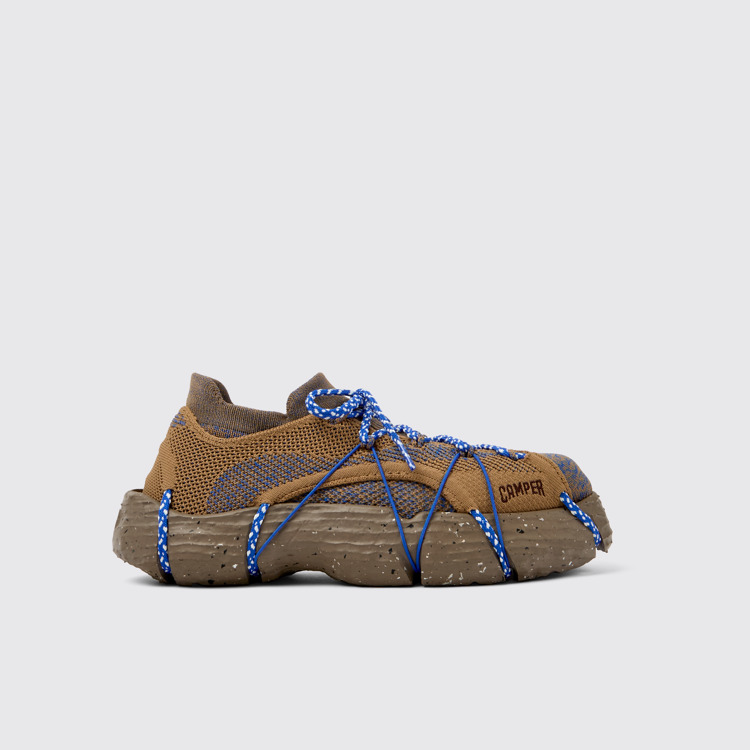 Side view of ROKU Brown Sneaker for Women