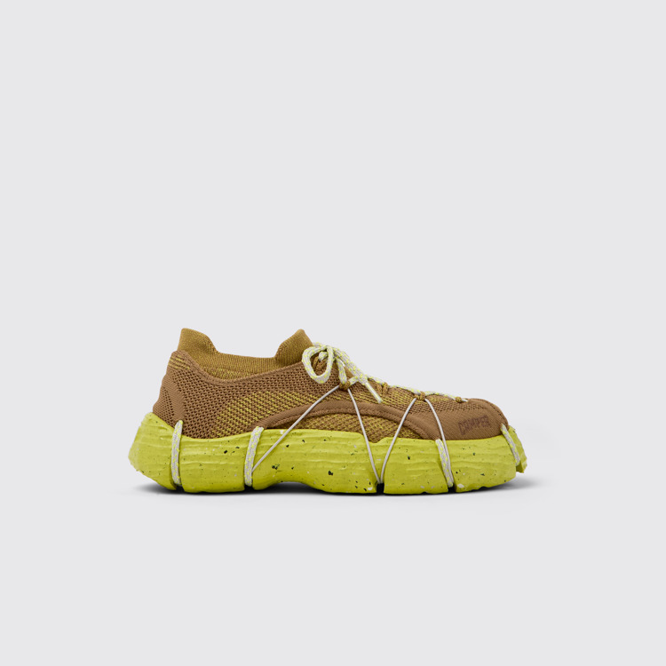 Side view of ROKU Brownish yellow Sneaker for Women