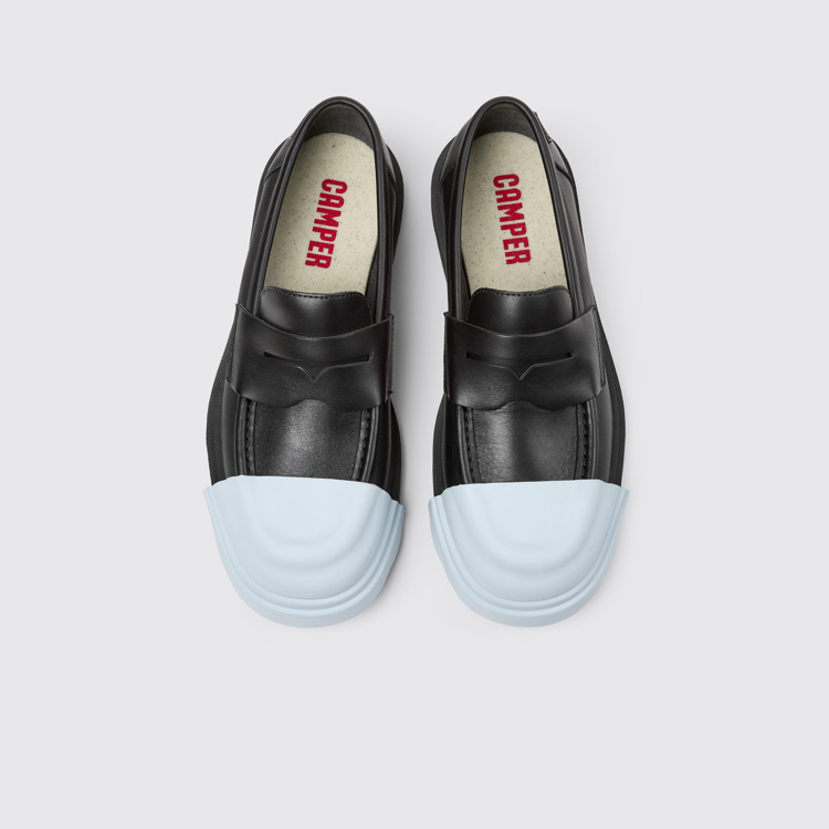 Junction Loafers em couro pretos para mulher