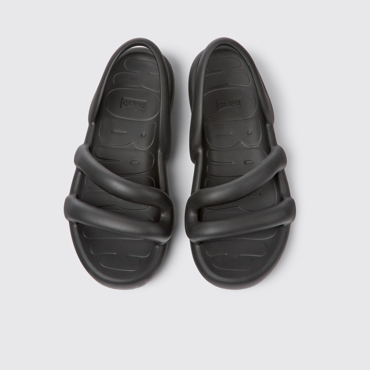 Kobarah Flat Sandalias XL EXTRALIGHT® negras para mujer.