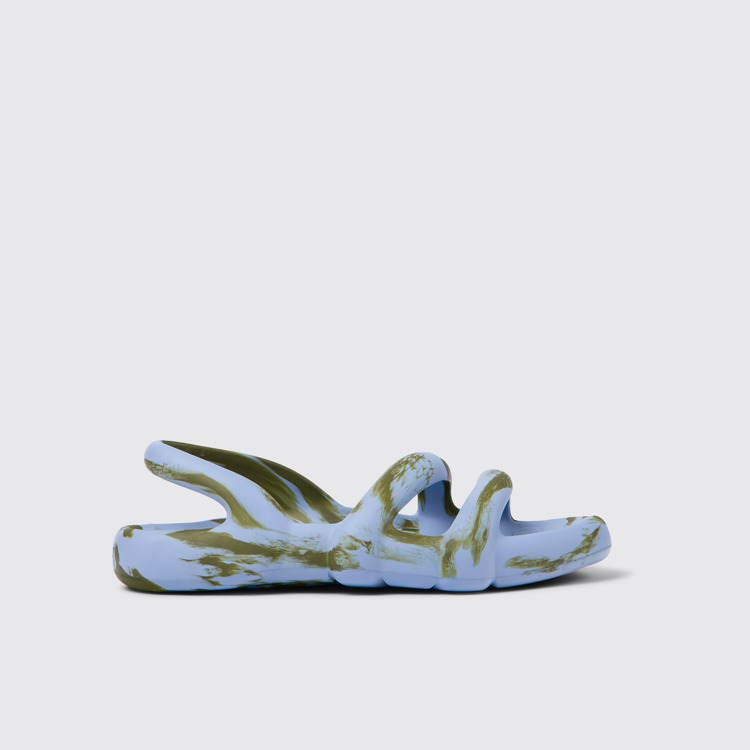 Side view of Kobarah Flat Multicolored unisex Sandal