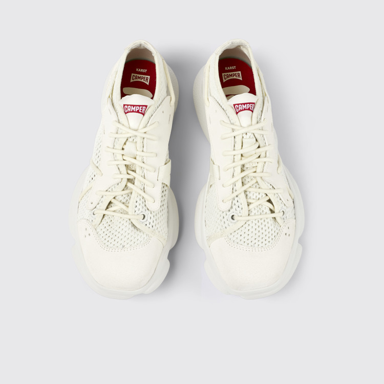 Overhead view of Karst White TENCEL™ & MIRIUM® Sneaker for Women