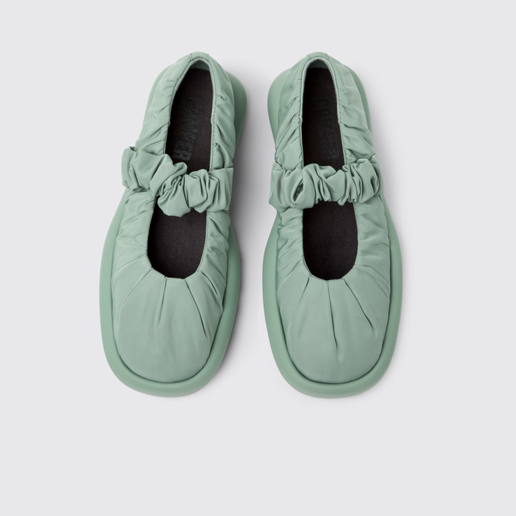 มุมมองด้านบนของ Onda Green Recycled PET Ballerinas for Women.