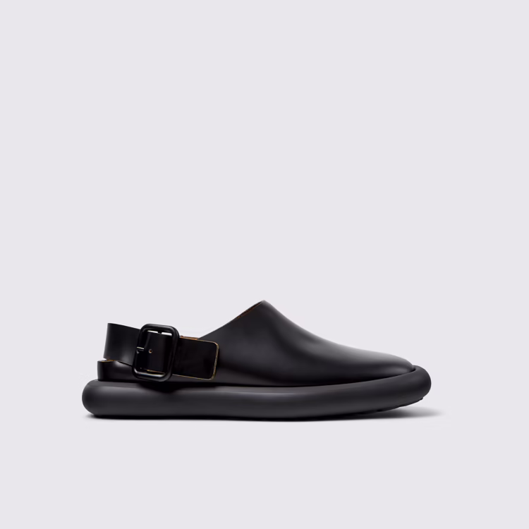 Onda - K201711-001 - Black Leather Sandals for Women.