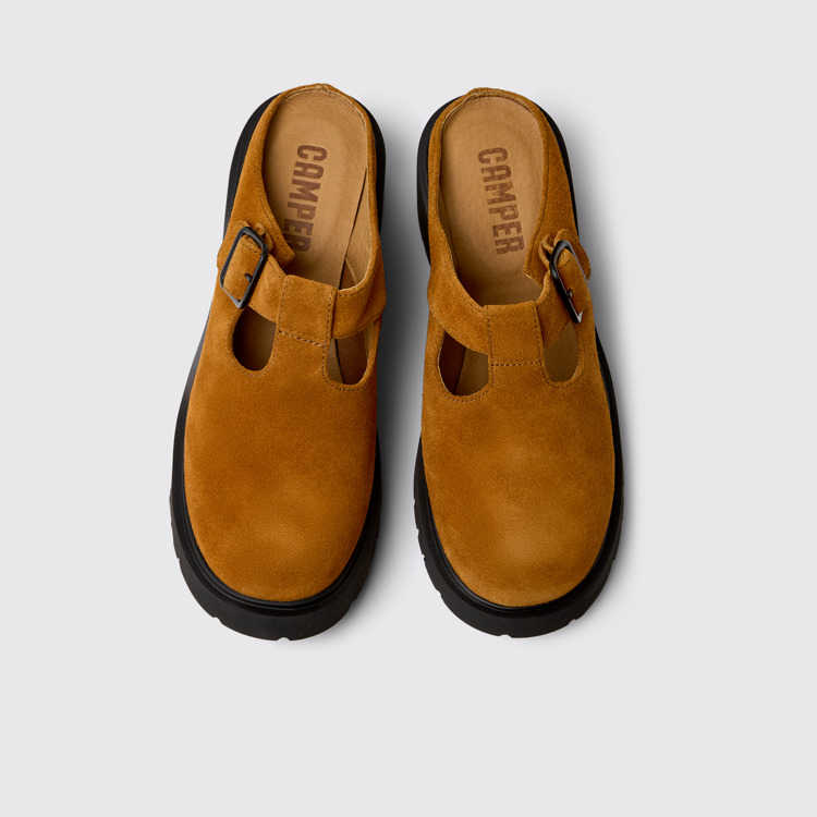 Milah Bruine nubuck sandaal voor dames.