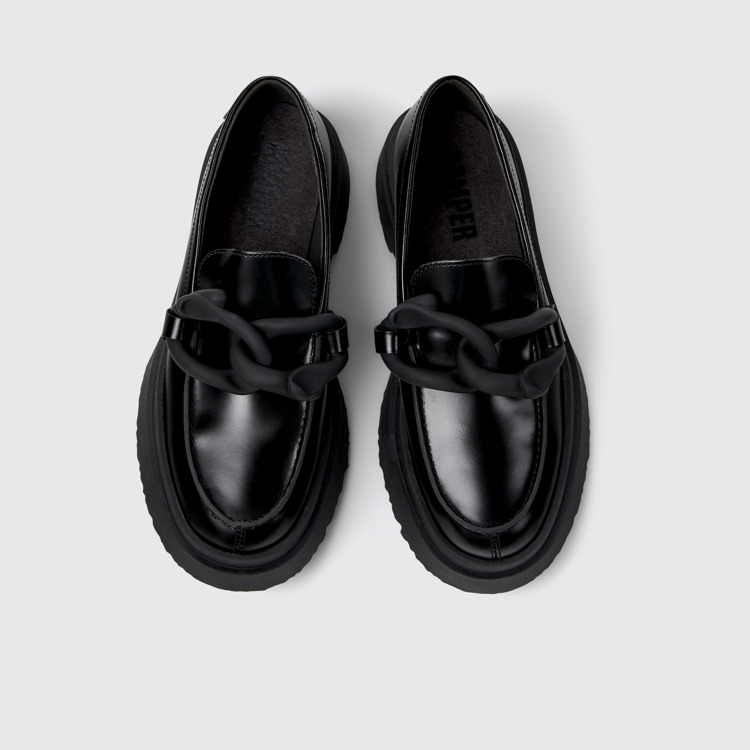 Walden Mocassins/ballerines en cuir noir pour femme.