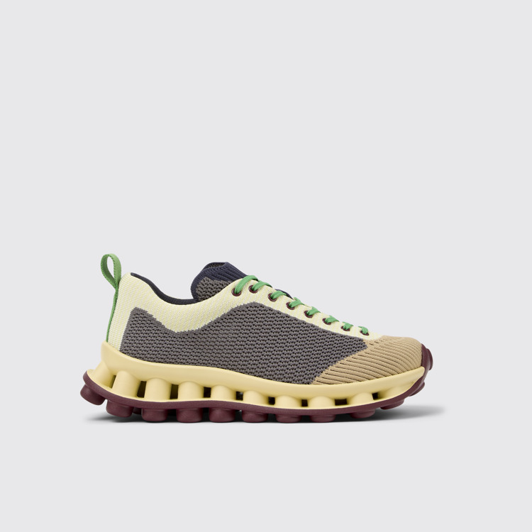 Side view of Camper x SUNNEI - PELOTISSIMA Multicolor Textile Sneakers for Women.